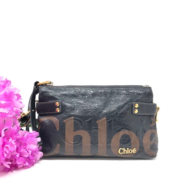 Chloe Handbags - Auth Chloe Black Leather Pouch Crossbody Bag